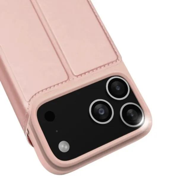 Чохол-книжка Dux Ducis з кишенею для візиток для Apple iPhone 17 Pro Max (6.9") — Rose Gold — фото 5
