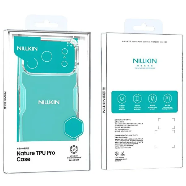 TPU чохол Nillkin Nature Pro Series для Apple iPhone 17 Pro Max / 18 Pro Max (6.9") — Прозорий — фото 4
