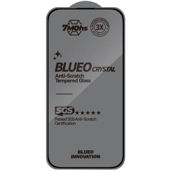 Захисне 2.5D скло Blueo Crystal Anti-Scratch для Apple iPhone 17 Pro Max / 18 Pro Max (6.9") — Чорний — фото 2