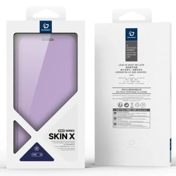 Чохол-книжка Dux Ducis Skin X Pro with MagSafe для Apple iPhone 17 Pro Max (6.9") — Фіолетовий — фото 4