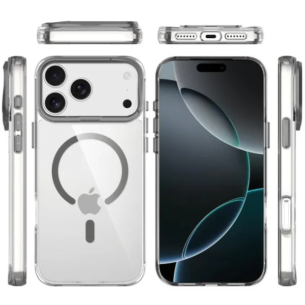 Чохол TPU Space Case Apex with Magnetic Fit для Apple iPhone 17 Pro Max (6.9") — Сірий — фото 4