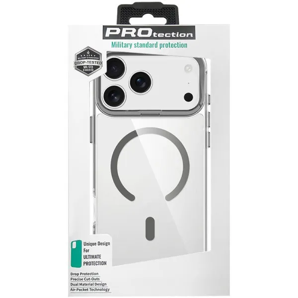 Чохол TPU Space Case Apex with Magnetic Fit для Apple iPhone 17 Pro Max (6.9") — Сірий — фото 5