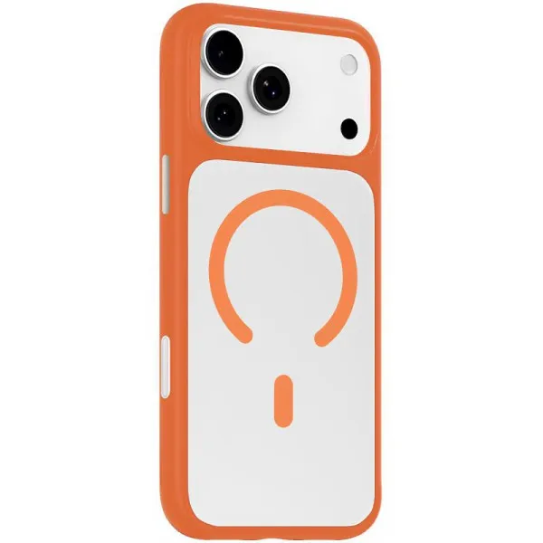 TPU+PC чохол Blueo Skin Friendly Frosted with Magnetic Fit для Apple iPhone 17 Pro Max / 18 Pro Max — Помаранчевий TPU+PC чохол Blueo Skin Friendly Frosted with Magnetic Fit для Apple iPhone 17 Pro Max / 18 Pro Max — Помаранчевий