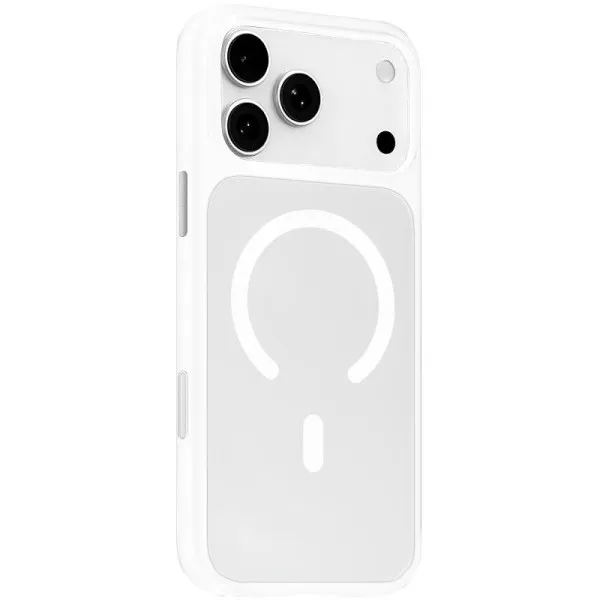 TPU+PC чохол Blueo Skin Friendly Frosted with Magnetic Fit для Apple iPhone 17 Pro Max / 18 Pro Max — Білий TPU+PC чохол Blueo Skin Friendly Frosted with Magnetic Fit для Apple iPhone 17 Pro Max / 18 Pro Max — Білий