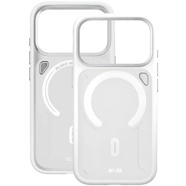 TPU+PC чохол Blueo Frosted Heat Dissip. with MagSafe для Apple iPhone 17 Pro Max / 18 Pro Max (6.9") — Білий — фото 3