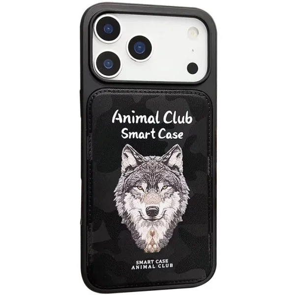 TPU+PC чохол Animal Club для Apple iPhone 17 Pro Max (6.9") — Чорний — фото 3