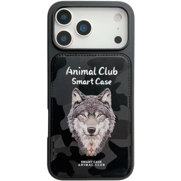 TPU+PC чохол Animal Club для Apple iPhone 17 Pro Max (6.9") — Чорний — фото 4