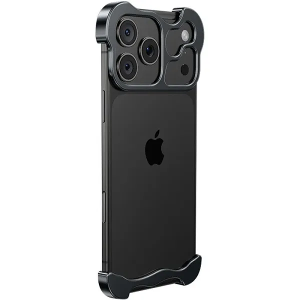 Чохол Minimalist Metal Bumper для Apple iPhone 17 Pro Max (6.9") — Чорний — фото 1