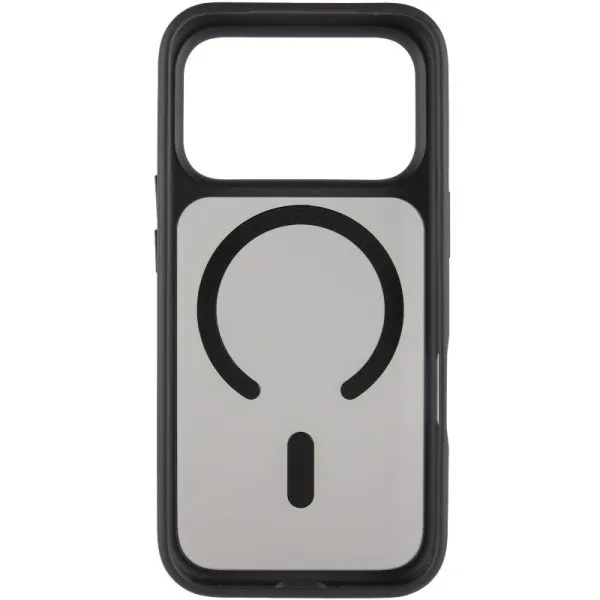 TPU+PC чохол Metal Buttons with Magnetic Fit для Apple iPhone 17 Pro Max (6.9") — Чорний — фото 3