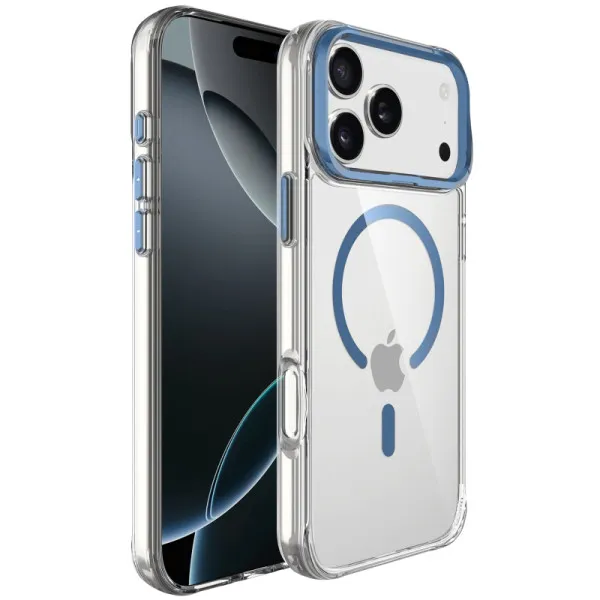 Чохол TPU Space Case Apex with Magnetic Fit для Apple iPhone 17 Pro Max (6.9") — Темно-синій Чохол TPU Space Case Apex with Magnetic Fit для Apple iPhone 17 Pro Max (6.9") — Темно-синій
