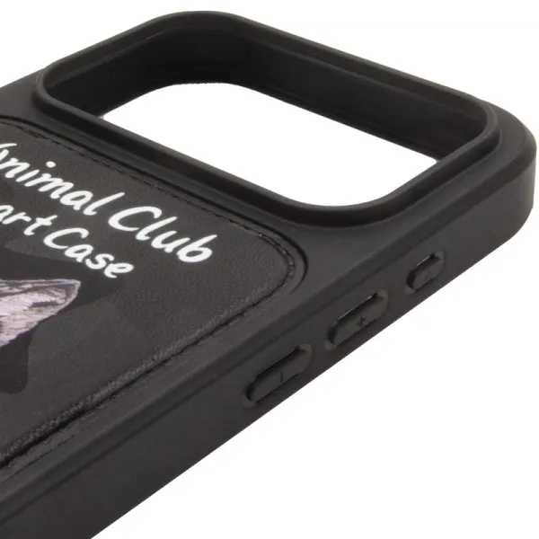 TPU+PC чохол Animal Club для Apple iPhone 17 Pro Max (6.9") — Чорний — фото 1
