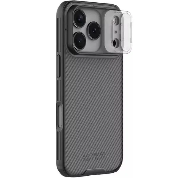 Карбонова накладка Nillkin CamShield Pro для Apple iPhone 17 Pro Max / 18 Pro Max (6.9") — Чорний — фото 1