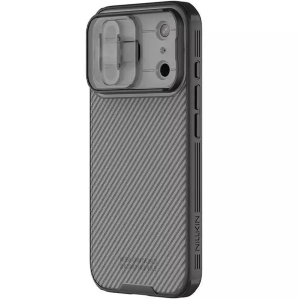 Карбонова накладка Nillkin CamShield Pro для Apple iPhone 17 Pro Max / 18 Pro Max (6.9") — Чорний — фото 3