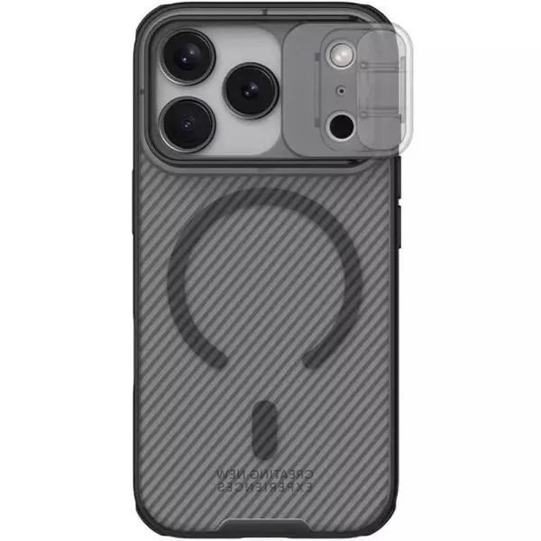 Карбонова накладка Nillkin CamShield Pro Magnetic для Apple iPhone 17 Pro Max (6.9") — Чорний — фото 2