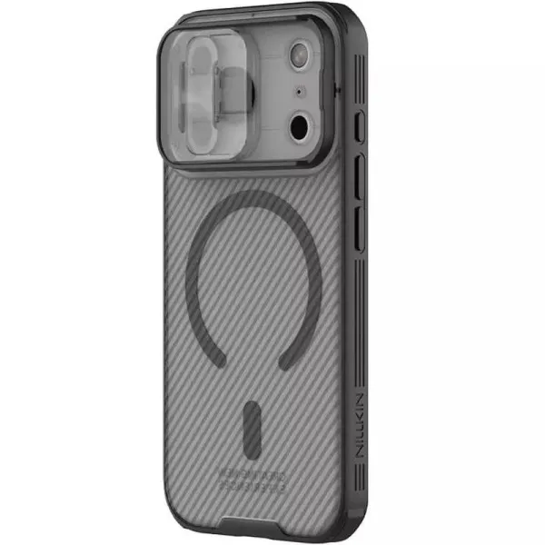 Карбонова накладка Nillkin CamShield Pro Magnetic для Apple iPhone 17 Pro Max (6.9") — Чорний — фото 3