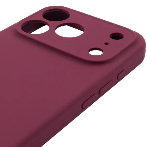 Чохол Silk Full Camera Protective (AA) NO LOGO для Apple iPhone 17 Pro Max (6.9") — Бордовий — фото 4