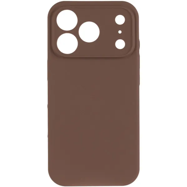 Чохол Silk Full Camera Protective (AA) NO LOGO для Apple iPhone 17 Pro Max (6.9") — Коричневий — фото 2 Чохол Silk Full Camera Protective (AA) NO LOGO для Apple iPhone 17 Pro Max (6.9") — Коричневий — фото 2