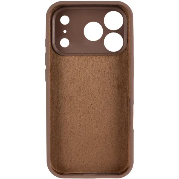 Чохол Silk Full Camera Protective (AA) NO LOGO для Apple iPhone 17 Pro Max (6.9") — Коричневий — фото 3 Чохол Silk Full Camera Protective (AA) NO LOGO для Apple iPhone 17 Pro Max (6.9") — Коричневий — фото 3