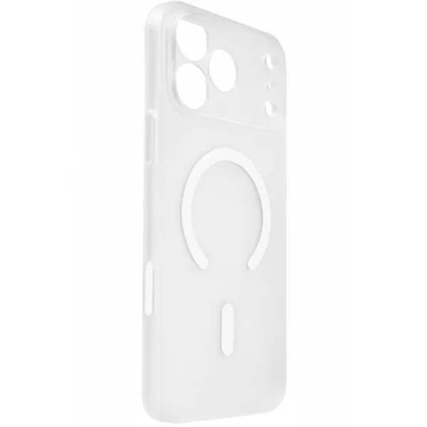 Чехол PC Slim Matte with Magnetic Fit (camera button) для Apple iPhone 17 Pro Max (6.9") — Белый — фото 1
