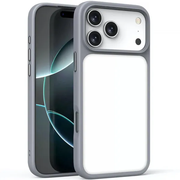 TPU+PC чохол Metal Buttons для Apple iPhone 17 Pro Max (6.9") — Сірий TPU+PC чохол Metal Buttons для Apple iPhone 17 Pro Max (6.9") — Сірий