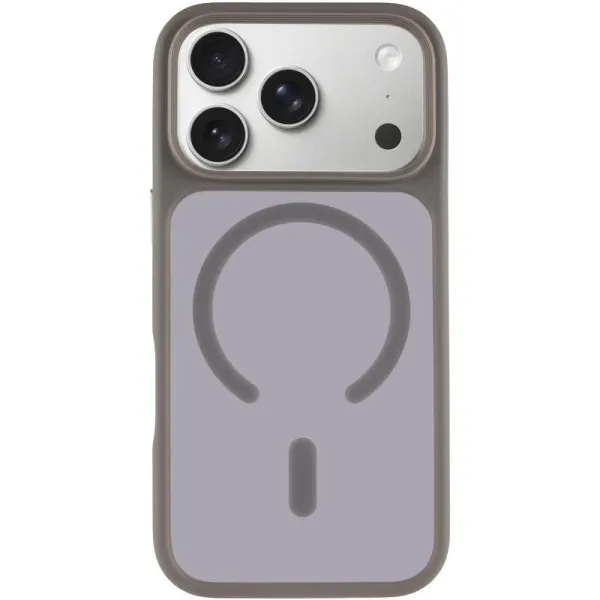 TPU+PC чохол Metal Buttons with Magnetic Fit для Apple iPhone 17 Pro Max (6.9") — Сірий — фото 2