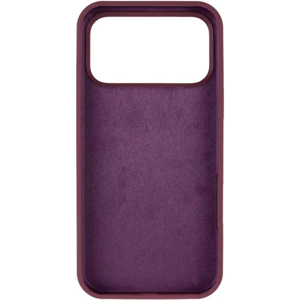 Чехол Silk Full Protective (AA) NO LOGO with Magnetic Fit для Apple iPhone 17 Pro Max (6.9") — Бордовый — фото 2