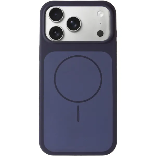 Чохол Silk Duo Color (AA) NO LOGO with Magnetic Fit для Apple iPhone 17 Pro Max (6.9") — Темно-синій — фото 2