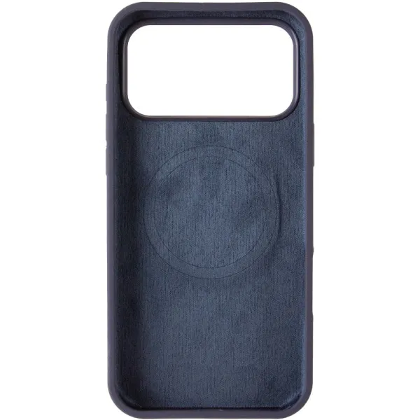 Чохол Silk Duo Color (AA) NO LOGO with Magnetic Fit для Apple iPhone 17 Pro Max (6.9") — Темно-синій — фото 3