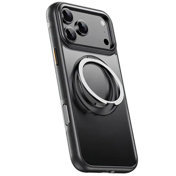 Чехол Ummi Stylish with MagSafe Ring для Apple iPhone 17 Pro Max / 18 Pro Max (6.9") — Черный — фото 3