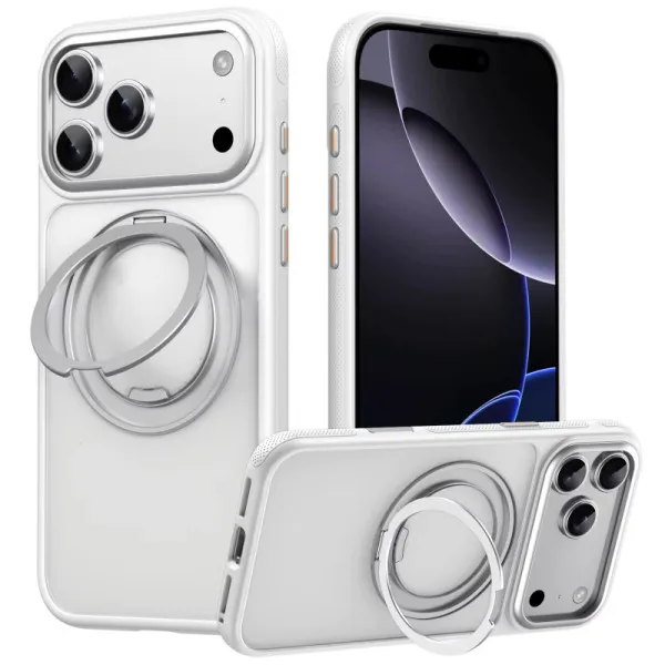 Чехол Ummi Stylish with MagSafe Ring для Apple iPhone 17 Pro Max / 18 Pro Max (6.9") — Белый — фото 2