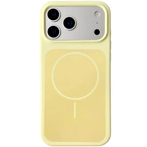 Чехол Silk Duo Color (AA) with Magnetic Fit для Apple iPhone 17 Pro Max / 18 Pro Max (6.9") — Желтый Чехол Silk Duo Color (AA) with Magnetic Fit для Apple iPhone 17 Pro Max / 18 Pro Max (6.9") — Желтый
