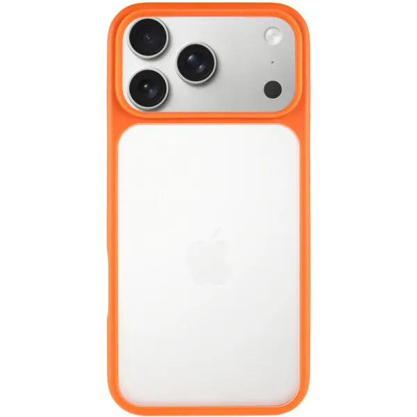 TPU+PC чехол Metal Buttons для Apple iPhone 18 Pro Max / 17 Pro Max (6.9") — Оранжевый — фото 2