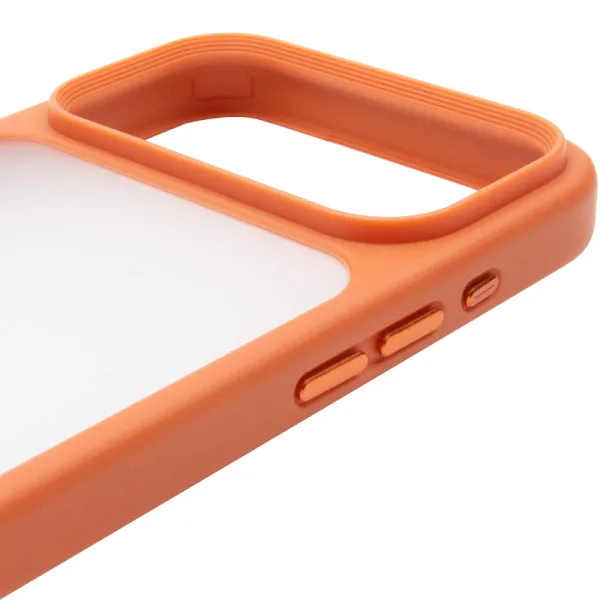 TPU+PC чехол Metal Buttons для Apple iPhone 18 Pro Max / 17 Pro Max (6.9") — Оранжевый — фото 4