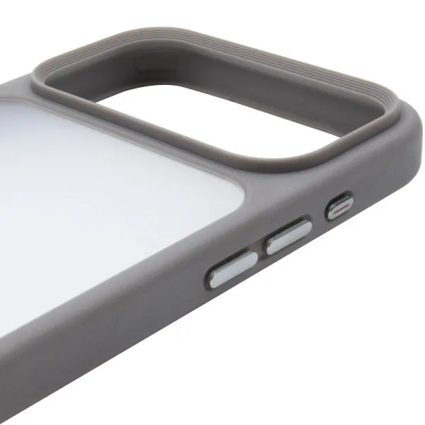 TPU+PC чехол Metal Buttons для Apple iPhone 18 Pro Max / 17 Pro Max (6.9") — Серый — фото 4