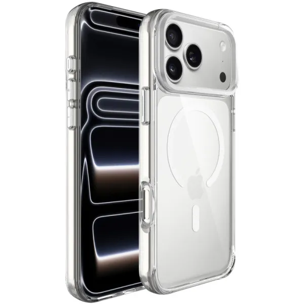 Чехол TPU Space Case Apex with Magnetic Fit для Apple iPhone 17 Pro Max / 18 Pro Max (6.9") — Серебряный — фото 1