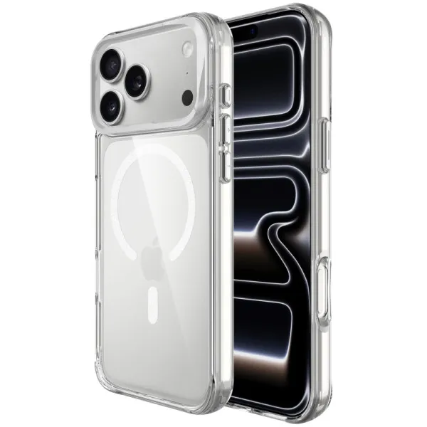 Чехол TPU Space Case Apex with Magnetic Fit для Apple iPhone 17 Pro Max / 18 Pro Max (6.9") — Серебряный — фото 2