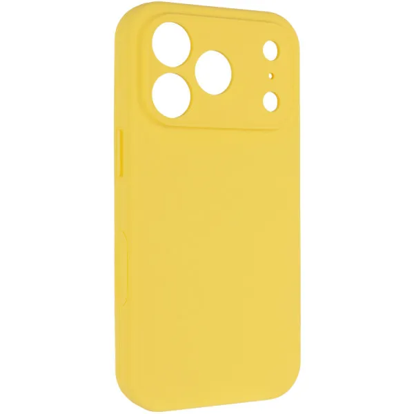Чехол Silk Full Camera (AA) NO LOGO with Magnetic Fit для Apple iPhone 17 Pro Max / 18 Pro Max — Желтый — фото 1