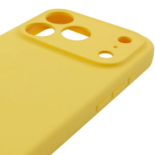 Чехол Silk Full Camera (AA) NO LOGO with Magnetic Fit для Apple iPhone 17 Pro Max / 18 Pro Max — Желтый — фото 4