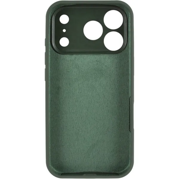 Чехол Silk Full Camera (AA) NO LOGO with Magnetic Fit для Apple iPhone 17 Pro Max / 18 Pro Max — Зеленый — фото 3