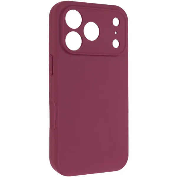 Чехол Silk Full Camera (AA) NO LOGO with Magnetic Fit для Apple iPhone 17 Pro Max / 18 Pro Max — Бордовый — фото 2