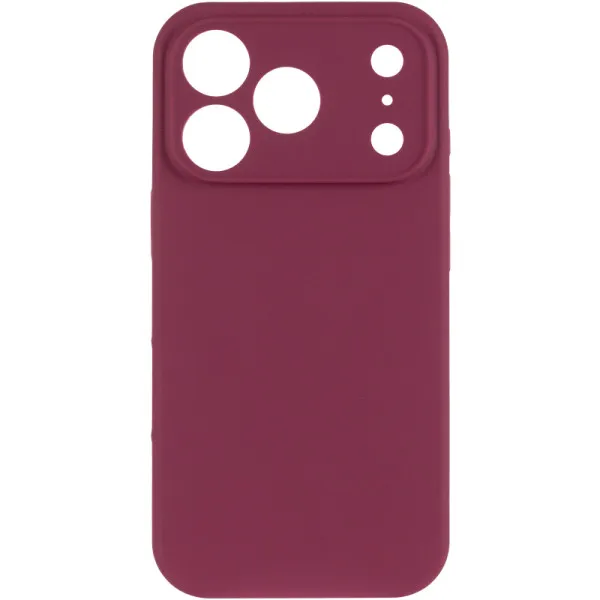 Чехол Silk Full Camera (AA) NO LOGO with Magnetic Fit для Apple iPhone 17 Pro Max / 18 Pro Max — Бордовый — фото 3