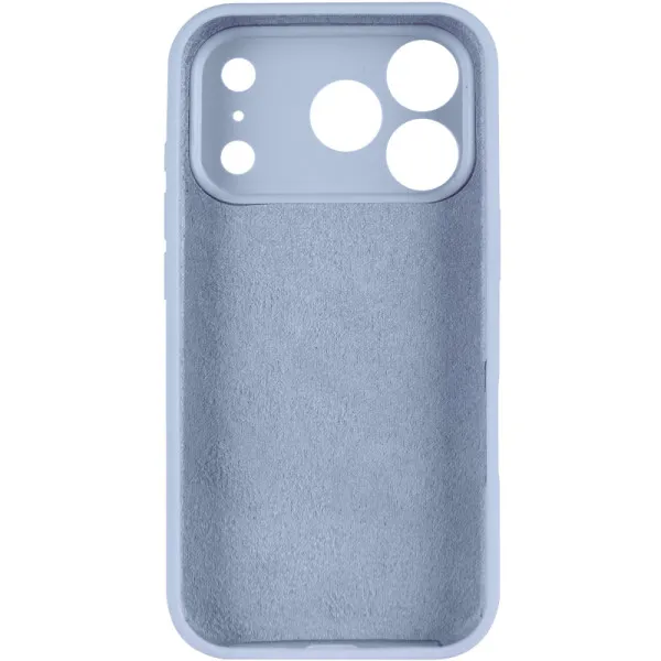 Чехол Silk Full Camera (AA) NO LOGO with Magnetic Fit для Apple iPhone 17 Pro Max / 18 Pro Max — Голубой — фото 3