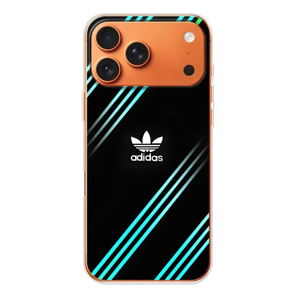 Чехол с принтом «Адидас с полосами» для iPhone 17 Pro Max