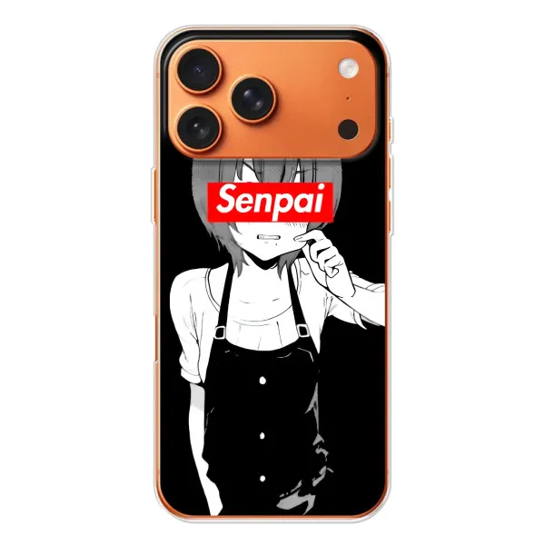 Чохол з принтом «Senpai» для iPhone 17 Pro Max