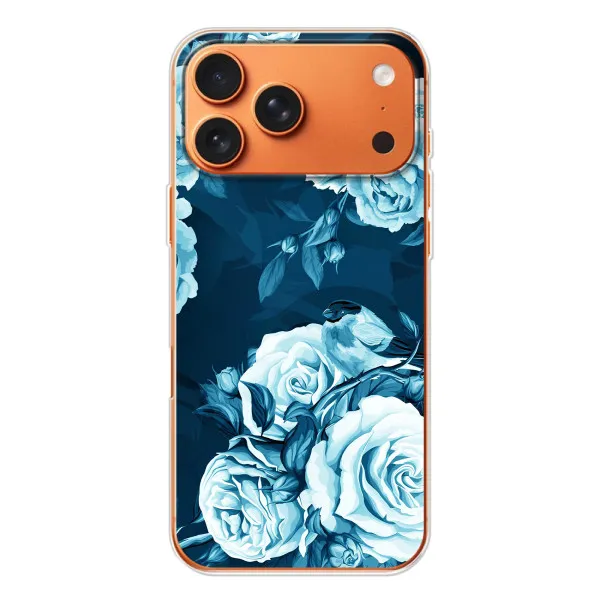 Чехол с принтом «Голубые Бутоны» для iPhone 17 Pro Max