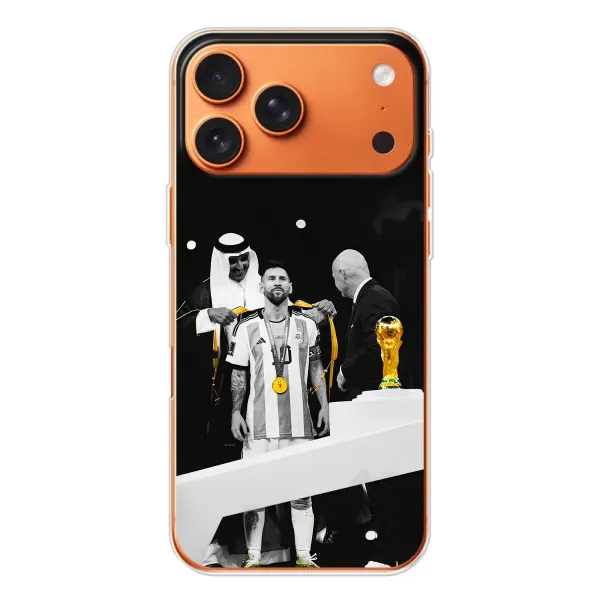 Чохол з принтом «Мессі коронований» для iPhone 17 Pro Max Чохол з принтом «Мессі коронований» для iPhone 17 Pro Max