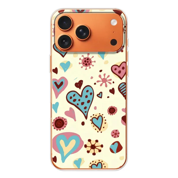 Чехол с принтом «Сердечки» для iPhone 17 Pro Max Чехол с принтом «Сердечки» для iPhone 17 Pro Max