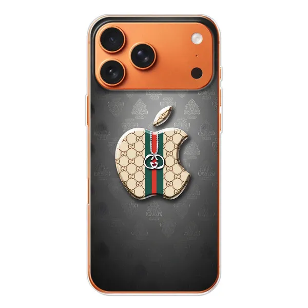 Чехол с принтом «Apple gucci» для iPhone 17 Pro Max