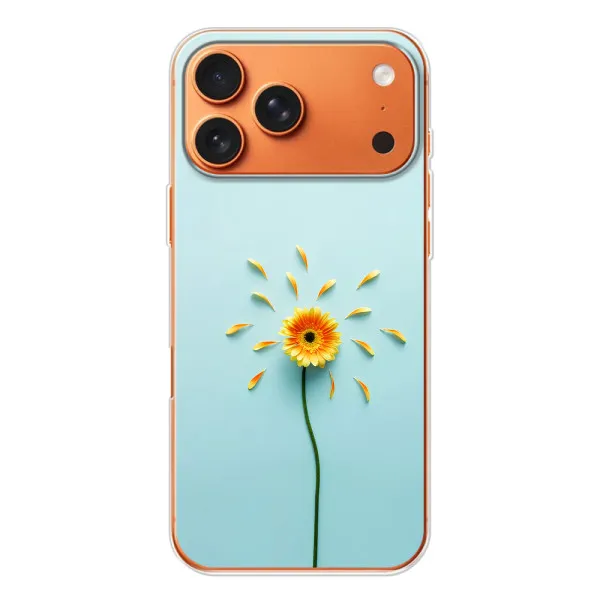 Чехол с принтом «Желтый цветок» для iPhone 17 Pro Max