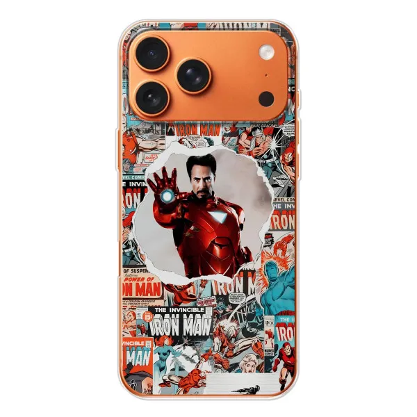 Чохол з принтом «Айронмен» для iPhone 17 Pro Max